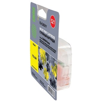  Картридж струйный Cactus CS-CLI521Y желтый для Canon Pixma MP540/ MP550/ MP620/ MP630; MX860,(8,2ml) 