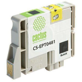  Картридж струйный Cactus CS-EPT0481 черный для Epson Photo R200 R220 R300 R320 (14,4ml) 