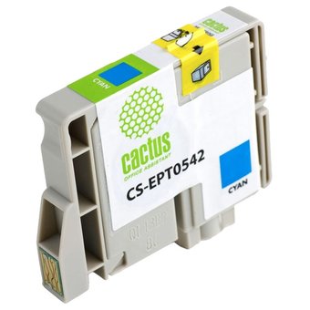  Картридж струйный Cactus CS-EPT0542 голубой для Epson Stylus Photo R800/ R1800 (16,2ml) 