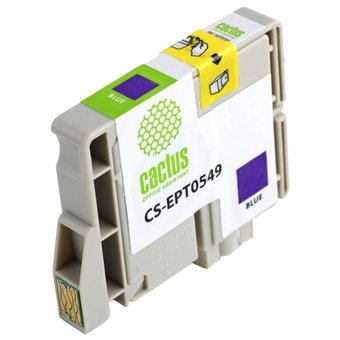  Картридж струйный Cactus CS-EPT0549 синий для Epson Stylus Photo R800/ R1800 (16,2ml) 