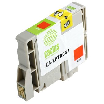  Картридж струйный Cactus CS-EPT0547 красный для Epson Stylus Photo R800/ R1800 (16,2ml) 