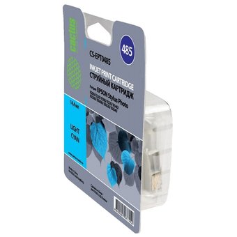  Картридж струйный Cactus CS-EPT0485 светло-голубой для Epson Stylus Photo R200/ R220/ R300 (14,4ml) 