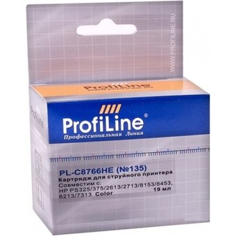  Картридж Profiline PL-C8766HE №135 для принтеров HP PS325/375/2613/2713/8153/8453/Officejet 6213/7313 Color водные ProfiLine 