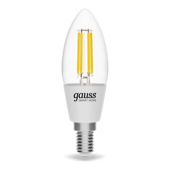  Умная лампа Gauss Smart Home DIM+CCT (1250112) E14 C35 4,5 Вт 2000-6500К 