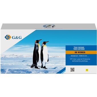  Картридж лазерный G&G GG-W2002A желтый 6000стр для HP Color LaserJet Enterprise M751dn 