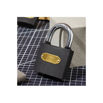  Замок навесной Deli DL508904 стальной, 63мм 