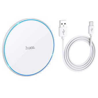  Беспроводное ЗУ HOCO CW6 Pro Easy 15W (белый) 