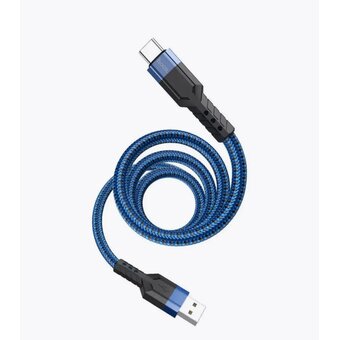  Дата-кабель HOCO U110 Type-C charging data cable, 1,2 м (синий) 