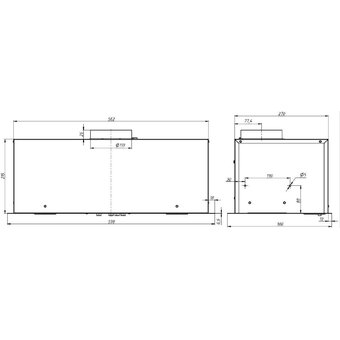  Вытяжка ELIKOR Better Cube 60П-650 Retail Kitchen (235568) белый 