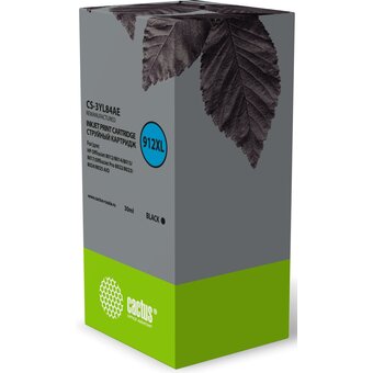  Картридж струйный Cactus CS-3YL84AE 912XL черный 30мл для HP OfficeJet 8012/8014/8015/8017 OfficeJet Pro 8022/8023/8024/8025 AIO 