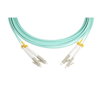  Патч-корд HYPERLINE FC-D2-503-LC/PR-LC/PR-H-5M-LSZH-AQ волоконно-оптический 5 м 