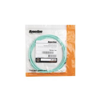  Патч-корд HYPERLINE FC-D2-503-LC/PR-LC/PR-H-5M-LSZH-AQ волоконно-оптический 5 м 