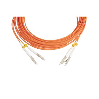  Патч-корд HYPERLINE FC-D2-50-LC/PR-LC/PR-H-10M-LSZH-OR волоконно-оптический 10 м 