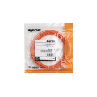  Патч-корд HYPERLINE FC-D2-50-LC/PR-LC/PR-H-10M-LSZH-OR волоконно-оптический 10 м 
