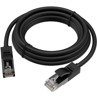  Патч-корд Greenconnect GCR-LNC06-1.5m прямой 1.5m, UTP кат.5e, черный 