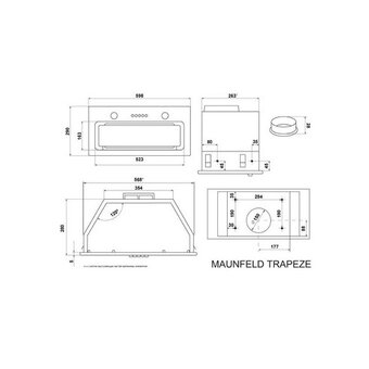  Вытяжка MAUNFELD Trapeze 603EM черный 