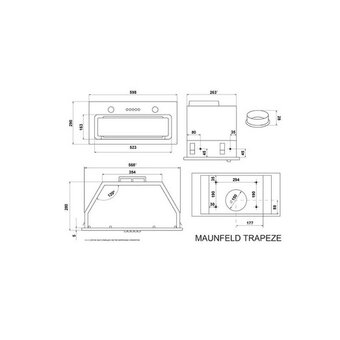  Кухонная вытяжка MAUNFELD Trapeze 603EM белый 