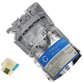  Картридж струйный Cactus CS-EPT7412 T7412 голубой 1100мл для Epson SureColor SC-F6000/6200/7000 