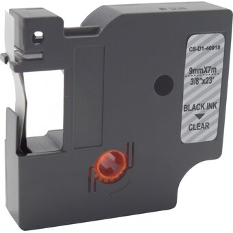  Картридж ленточный Cactus CS-D1-40910 40910 для Dymo LM 160/210D/280/PnP/420P/500 TS; Rhino Pro 6000/5200/4200 
