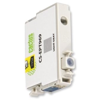  Картридж струйный Cactus CS-EPT969 светло-серый для Epson Stylus Photo R2880 (13ml) 