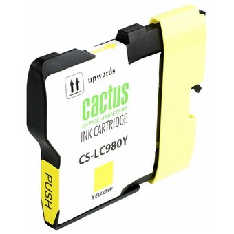  Картридж струйный Cactus CS-LC980Y желтый для Brother DCP-145C/165C MFC-250C/290C (16ml) 