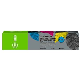  Картридж струйный Cactus CS-L0R95AE 913A черный (85мл) для HP PW 352dw/377dw/Pro 477dw/452dw 