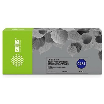  Картридж струйный Cactus CS-EPT9461 черный (180мл) для Epson WF-C5290DW/WF-C5790DW 