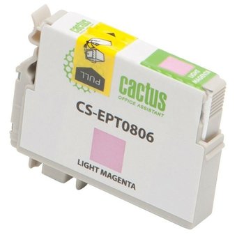  Картридж струйный Cactus CS-EPT0806 светло-пурпурный для Epson Stylus Photo P50 (11,4ml) 