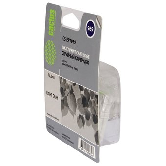  Картридж струйный Cactus CS-EPT969 светло-серый для Epson Stylus Photo R2880 (13ml) 