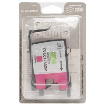  Картридж струйный Cactus CS-LC1280XM пурпурный для Brother MFC-J6510/6910DW (16,6ml) 