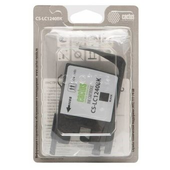  Картридж струйный Cactus CS-LC1240BK черный для Brother MFC-J6510/6910DW 
