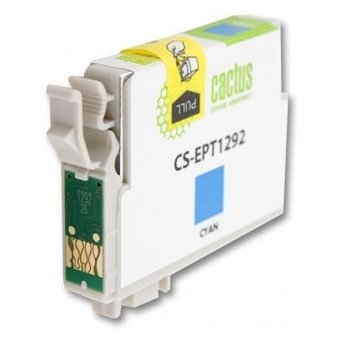  Картридж струйный Cactus CS-EPT1292 голубой для Epson Stylus Office B42/BX305/BX305F (10ml) 