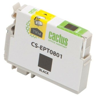  Картридж струйный Cactus CS-EPT0801 черный для Epson Stylus Photo P50 (11,4ml) 