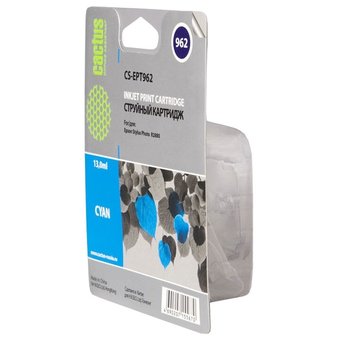  Картридж струйный Cactus CS-EPT962 голубой для Epson Stylus Photo R2880 (13ml) 