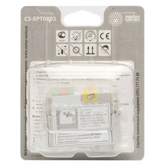  Картридж струйный Cactus CS-EPT0803 пурпурный для Epson Stylus Photo P50 (11,4ml) 