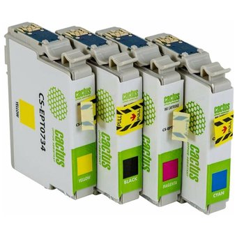  Картридж струйный Cactus CS-EPT0735 многоцветный для Epson Stylus С79/C110/СХ3900 Комплект цветных к 