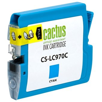  Картридж струйный Cactus CS-LC970C голубой для Brother DCP-135C/150C/MFC-235C (20ml) 