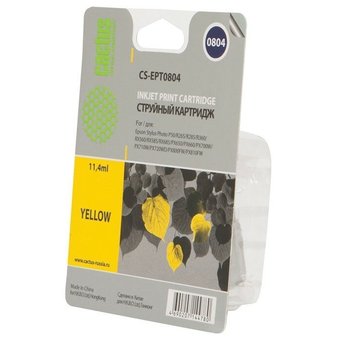  Картридж струйный Cactus CS-EPT0804 желтый для Epson Stylus Photo P50 (11,4ml) 