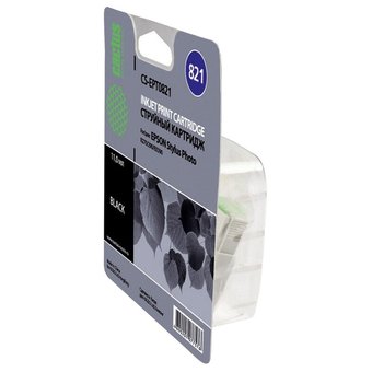  Картридж струйный Cactus CS-EPT0821 черный для Epson Stylus Photo R270/290/RX590 (11,4ml) 