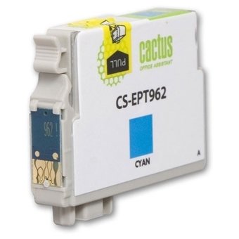  Картридж струйный Cactus CS-EPT962 голубой для Epson Stylus Photo R2880 (13ml) 