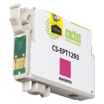  Картридж струйный Cactus CS-EPT1293 пурпурный для Epson Stylus Office B42/BX305/BX305F (10ml) 