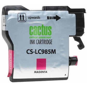  Картридж струйный Cactus CS-LC985M пурпурный для Brother DCPJ315W/DCPJ515W (15ml) 