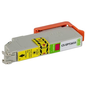  Картридж струйный Cactus CS-EPT2633 пурпурный для Epson Expression Home XP-600/605/700/800 (11ml) 