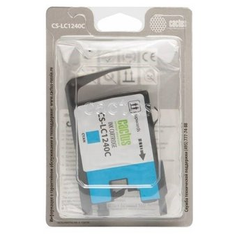  Картридж струйный Cactus CS-LC1240C голубой для Brother MFC-J6510/6910DW (12ml) 