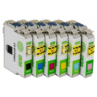  Картридж струйный Cactus CS-EPT0807 многоцветный для Epson Stylus Photo P50 (11,4ml) Комплект 6 карт 