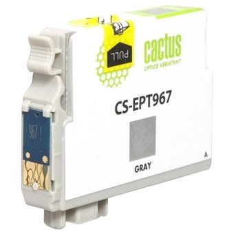  Картридж струйный Cactus CS-EPT967 серый для Epson Stylus Photo R2880 (13ml) 