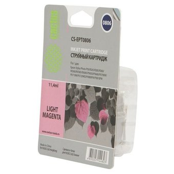  Картридж струйный Cactus CS-EPT0806 светло-пурпурный для Epson Stylus Photo P50 (11,4ml) 