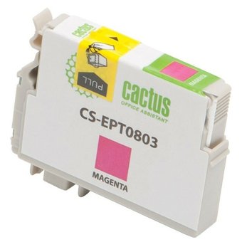  Картридж струйный Cactus CS-EPT0803 пурпурный для Epson Stylus Photo P50 (11,4ml) 