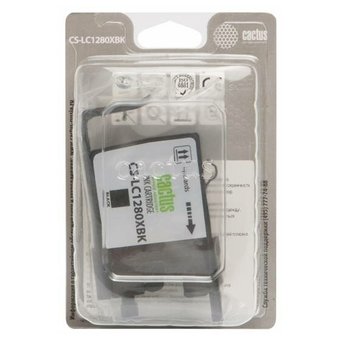  Картридж струйный Cactus CS-LC1280XBK черный для Brother MFC-J6510/6910DW (62ml) 