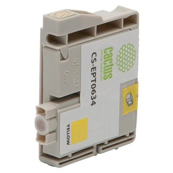  Картридж струйный Cactus CS-EPT0634 желтый для Epson Stylus C67 Series/ C87 Series/ CX3700 (10ml) 
